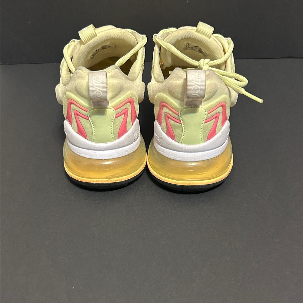 Nike Women's Yellow and Pink Sneakers - Picture 3 of 4